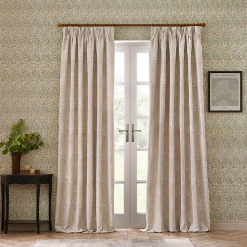 Marigold Pencil Pleat, Stone - Ready Made Curtains - Image 3